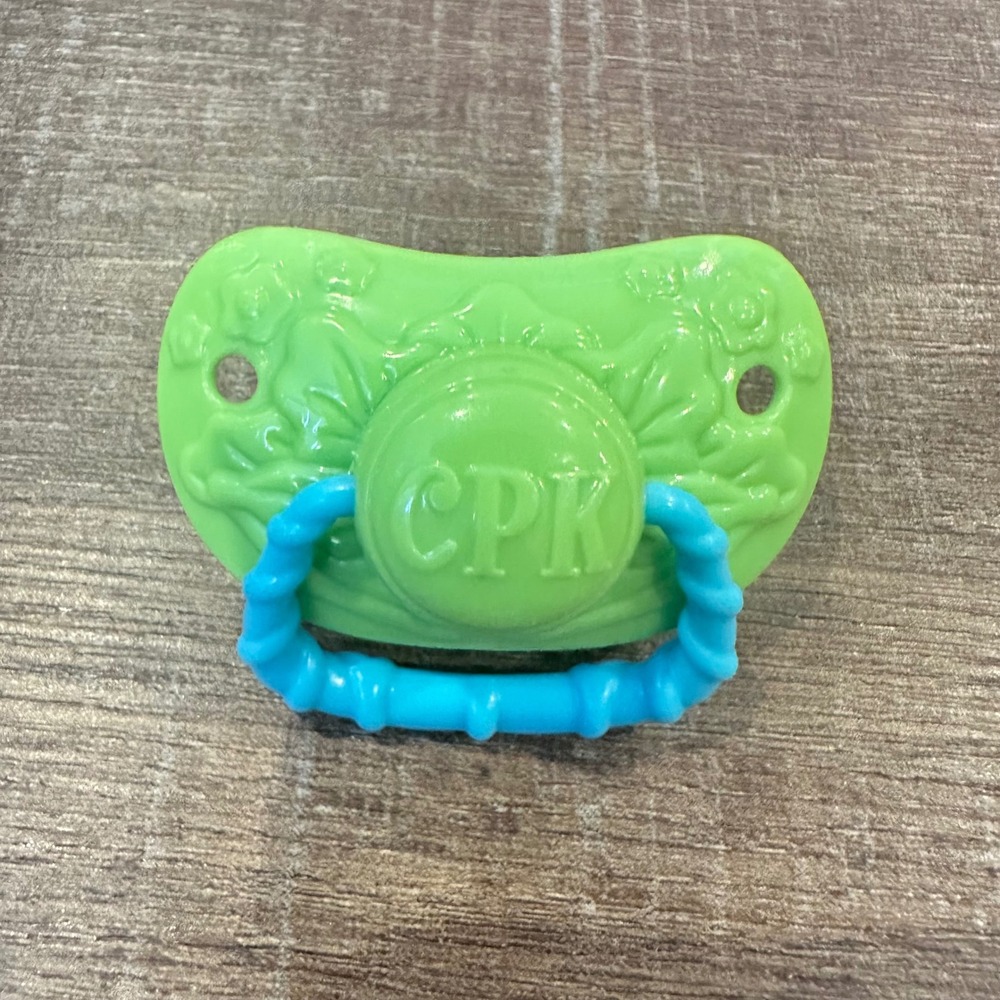 Cabbage Patch Kids Doll Pacifier replacement CPK Accessory Green Blue Toy Kids